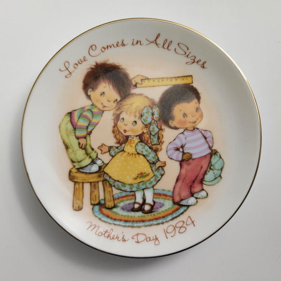 Set of 4 Mother’s Day Mini Collector Plates 1981–1984 American Greetings 5" - Picture 6 of 6